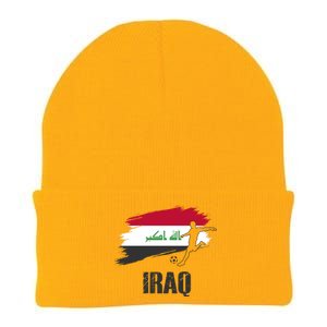 Iraq Football Team Player Flag Knit Cap Winter Beanie