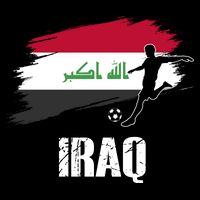 Iraq Football Team Player Flag Cooling Performance Crew T-Shirt