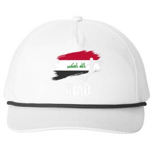 Iraq Football Team Player Flag Snapback Five-Panel Rope Hat