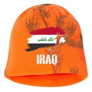 Iraq Football Team Player Flag Kati - Camo Knit Beanie