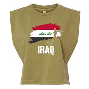 Iraq Football Team Player Flag Garment-Dyed Women's Muscle Tee