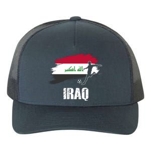 Iraq Football Team Player Flag Yupoong Adult 5-Panel Trucker Hat