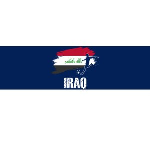 Iraq Football Team Player Flag Bumper Sticker