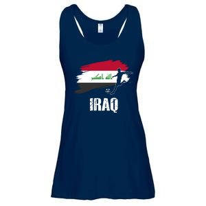 Iraq Football Team Player Flag Ladies Essential Flowy Tank