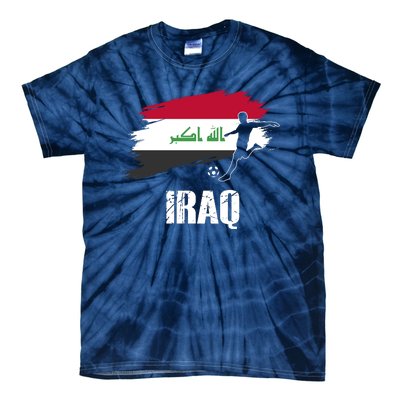 Iraq Football Team Player Flag Tie-Dye T-Shirt