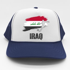 Iraq Football Team Player Flag Trucker Hat