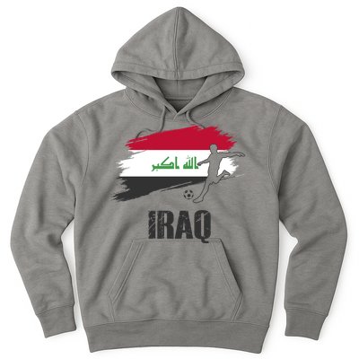 Iraq Football Team Player Flag Hoodie