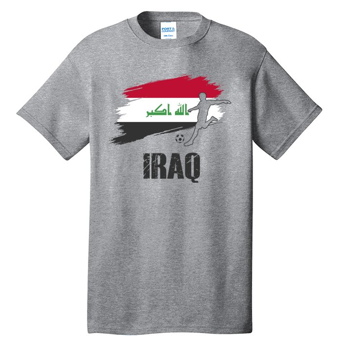 Iraq Football Team Player Flag Tall T-Shirt