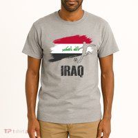 Iraq Football Team Player Flag Tall T-Shirt