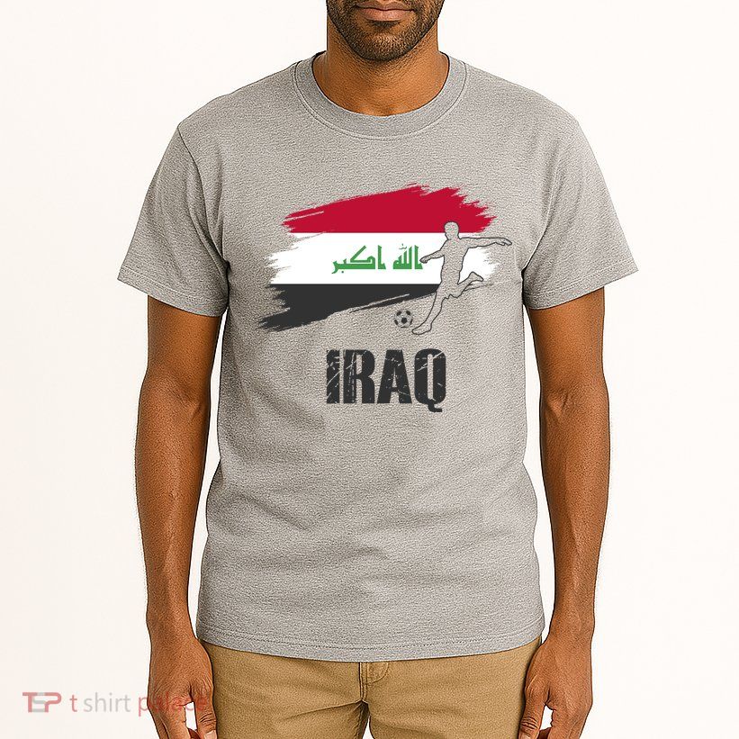 Iraq Football Team Player Flag Tall T-Shirt