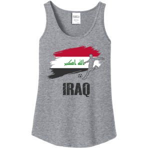 Iraq Football Team Player Flag Ladies Essential Tank