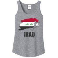 Iraq Football Team Player Flag Ladies Essential Tank