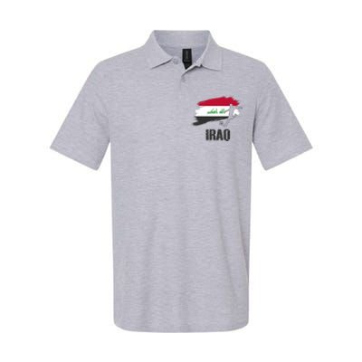 Iraq Football Team Player Flag Softstyle Adult Sport Polo