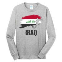 Iraq Football Team Player Flag Tall Long Sleeve T-Shirt