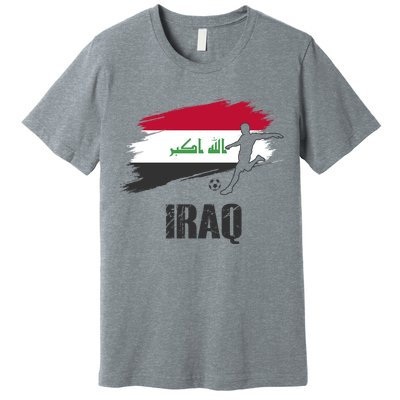 Iraq Football Team Player Flag Premium T-Shirt