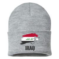 Iraq Football Team Player Flag Sustainable Knit Beanie