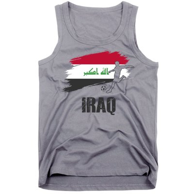 Iraq Football Team Player Flag Tank Top