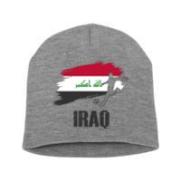 Iraq Football Team Player Flag Short Acrylic Beanie