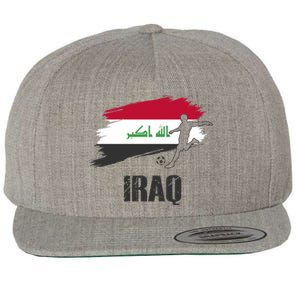 Iraq Football Team Player Flag Wool Snapback Cap