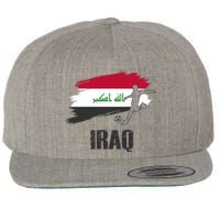 Iraq Football Team Player Flag Wool Snapback Cap