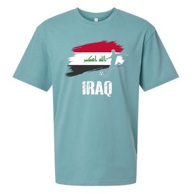 Iraq Football Team Player Flag Sueded Cloud Jersey T-Shirt