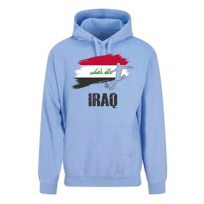 Iraq Football Team Player Flag Unisex Surf Hoodie