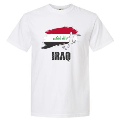 Iraq Football Team Player Flag Garment-Dyed Heavyweight T-Shirt