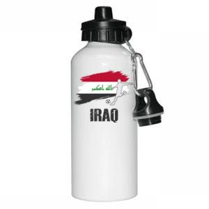 Iraq Football Team Player Flag Aluminum Water Bottle