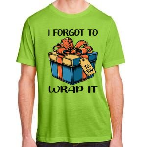 I Forgot To Wrap It Funny Christmas Pregnancy Announcement Adult ChromaSoft Performance T-Shirt