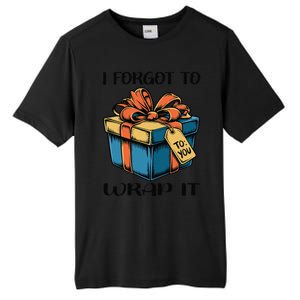 I Forgot To Wrap It Funny Christmas Pregnancy Announcement Tall Fusion ChromaSoft Performance T-Shirt