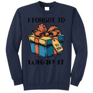 I Forgot To Wrap It Funny Christmas Pregnancy Announcement Sweatshirt