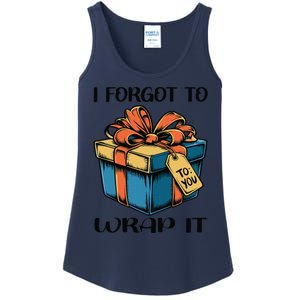 I Forgot To Wrap It Funny Christmas Pregnancy Announcement Ladies Essential Tank