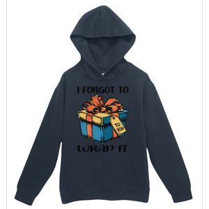 I Forgot To Wrap It Funny Christmas Pregnancy Announcement Urban Pullover Hoodie