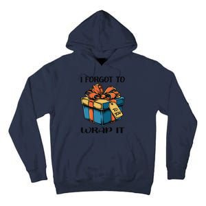 I Forgot To Wrap It Funny Christmas Pregnancy Announcement Tall Hoodie