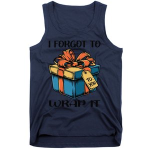 I Forgot To Wrap It Funny Christmas Pregnancy Announcement Tank Top