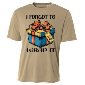 I Forgot To Wrap It Funny Christmas Pregnancy Announcement Cooling Performance Crew T-Shirt