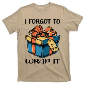 I Forgot To Wrap It Funny Christmas Pregnancy Announcement T-Shirt