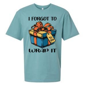 I Forgot To Wrap It Funny Christmas Pregnancy Announcement Sueded Cloud Jersey T-Shirt