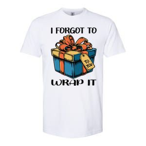 I Forgot To Wrap It Funny Christmas Pregnancy Announcement Softstyle CVC T-Shirt