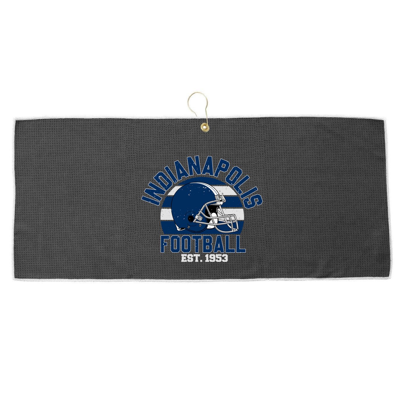Indianapolis Football Team Supporter Large Microfiber Waffle Golf Towel