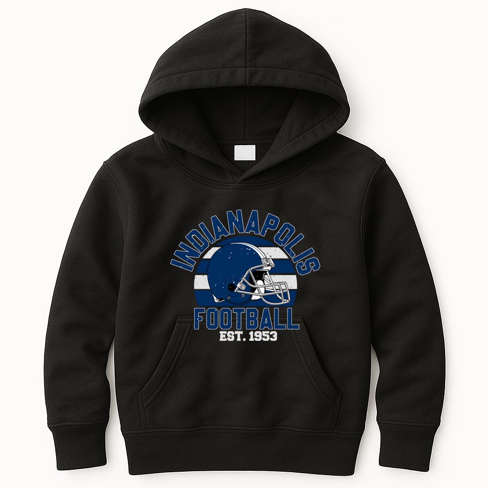 Indianapolis Football Team Supporter Kids Hoodie