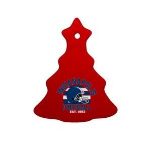 Indianapolis Football Team Supporter Ceramic Tree Ornament