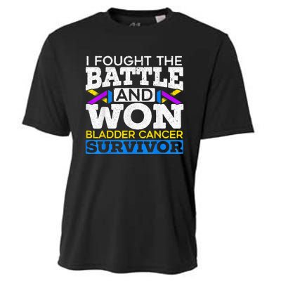 I Fought The Battle And Won Bladder Cancer Survivor Cooling Performance Crew T-Shirt