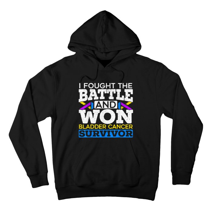 I Fought The Battle And Won Bladder Cancer Survivor Hoodie