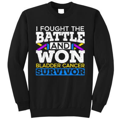 I Fought The Battle And Won Bladder Cancer Survivor Sweatshirt