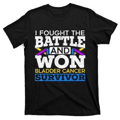 I Fought The Battle And Won Bladder Cancer Survivor T-Shirt