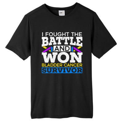 I Fought The Battle And Won Bladder Cancer Survivor Tall Fusion ChromaSoft Performance T-Shirt