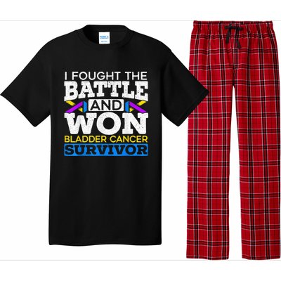 I Fought The Battle And Won Bladder Cancer Survivor Pajama Set