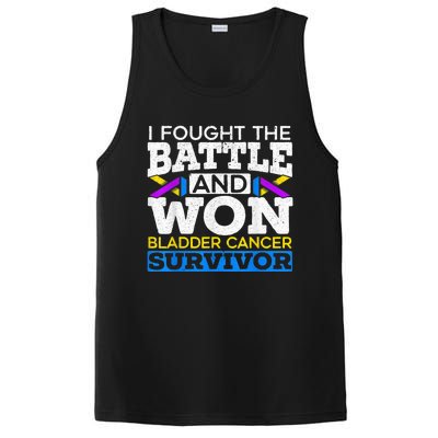 I Fought The Battle And Won Bladder Cancer Survivor PosiCharge Competitor Tank