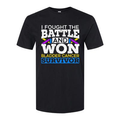 I Fought The Battle And Won Bladder Cancer Survivor Softstyle CVC T-Shirt